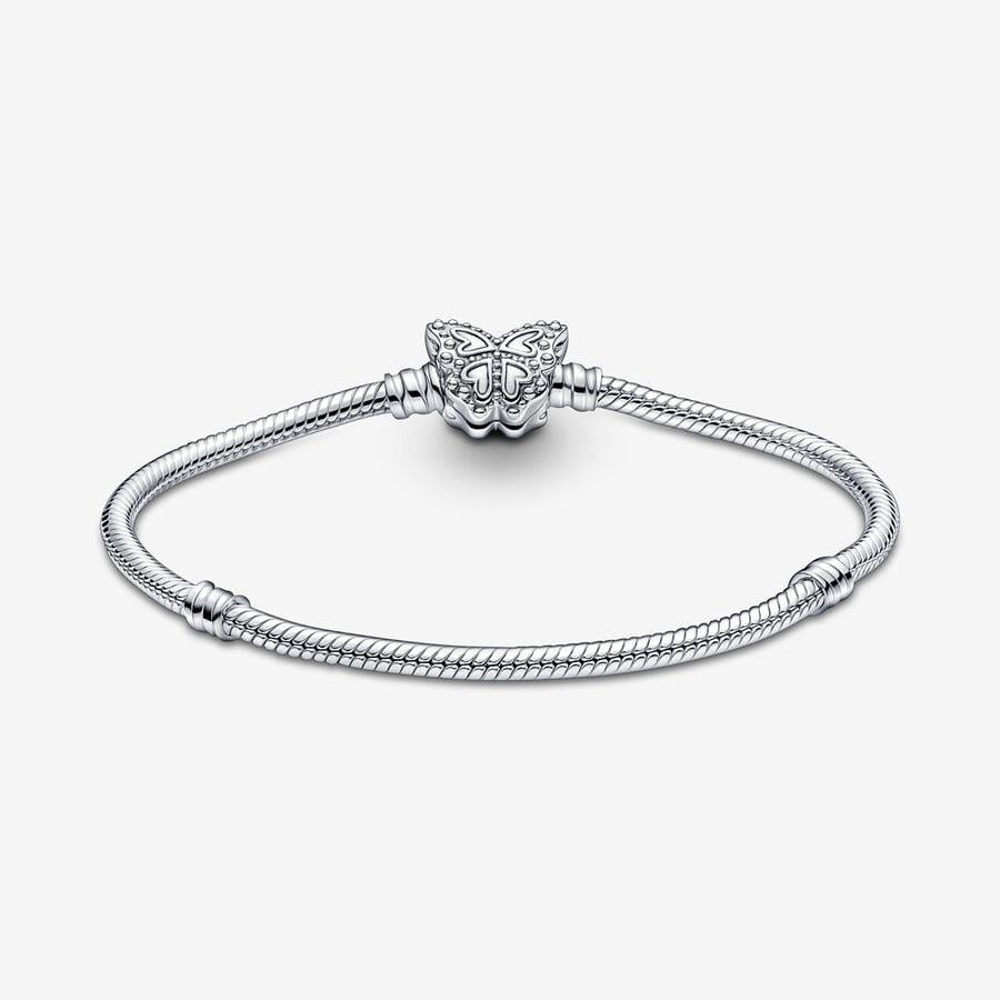 Pandora Moments Schmetterlingsverschluss Schlangenkette Armband 20 cm