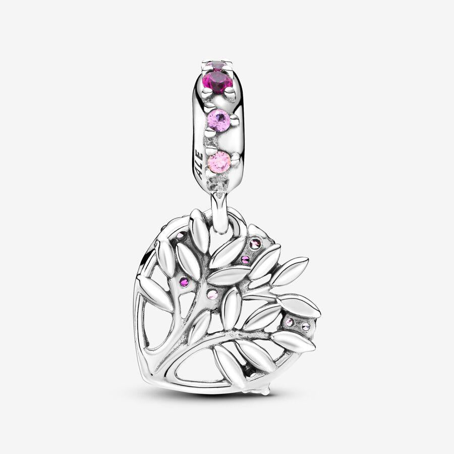 Pandora 799153C01 Pink Herz Familienbaum Anhänger Charme