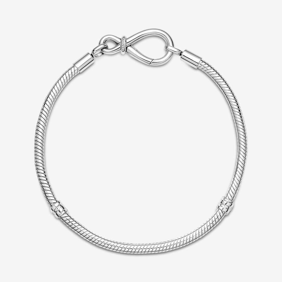 Pandora Moments Unendlichkeitsknoten Schlangenkette Armband 17 cm