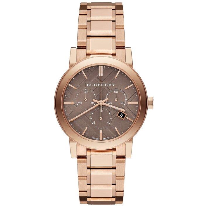 Burberry BU9754 Die City Roségold-Ton Damenuhr