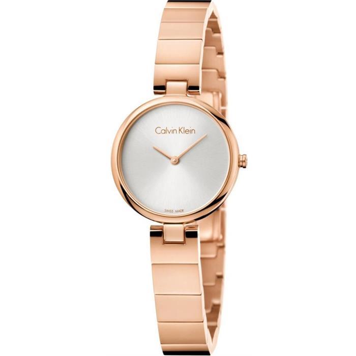 Calvin Klein K8G23646 Authentic Quarz Silbernes Zifferblatt Damen Uhr