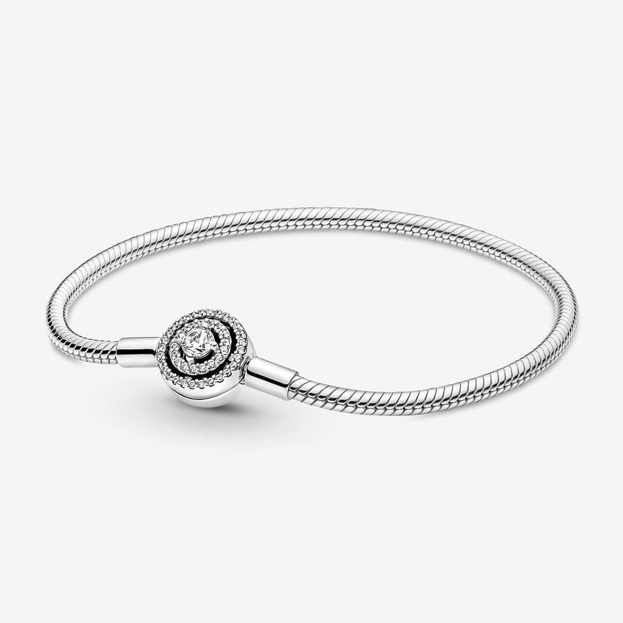 Pandora Moments Halo Schlangenkette Armband 17 cm