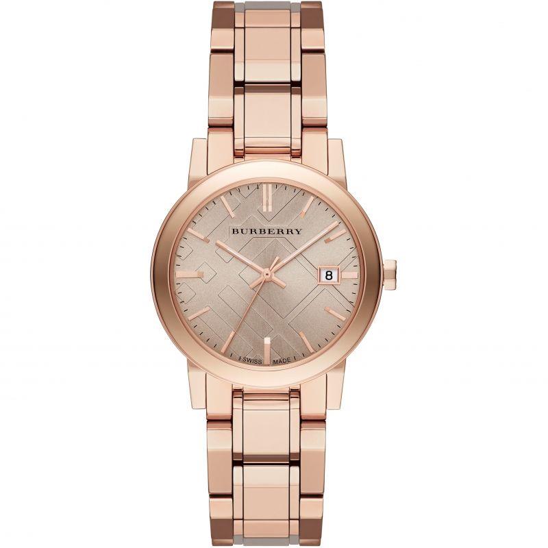 Burberry BU9135 Braun Roségold Analog Quarz Damen Uhr