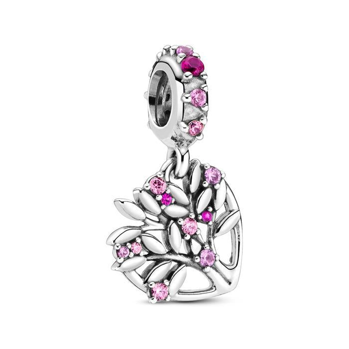 Pandora 799153C01 Pink Herz Familienbaum Anhänger Charme