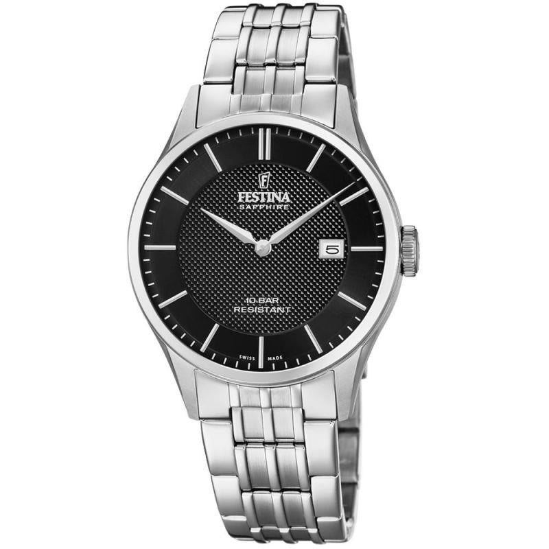 Festina F20005/4 Schwarze Schweizer Herrenuhr