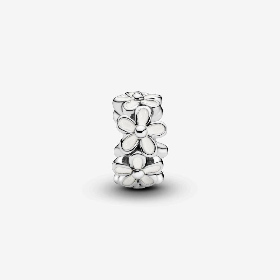 Pandora Weißer Gänseblümchen-Blumenspacer-Charm791495EN12