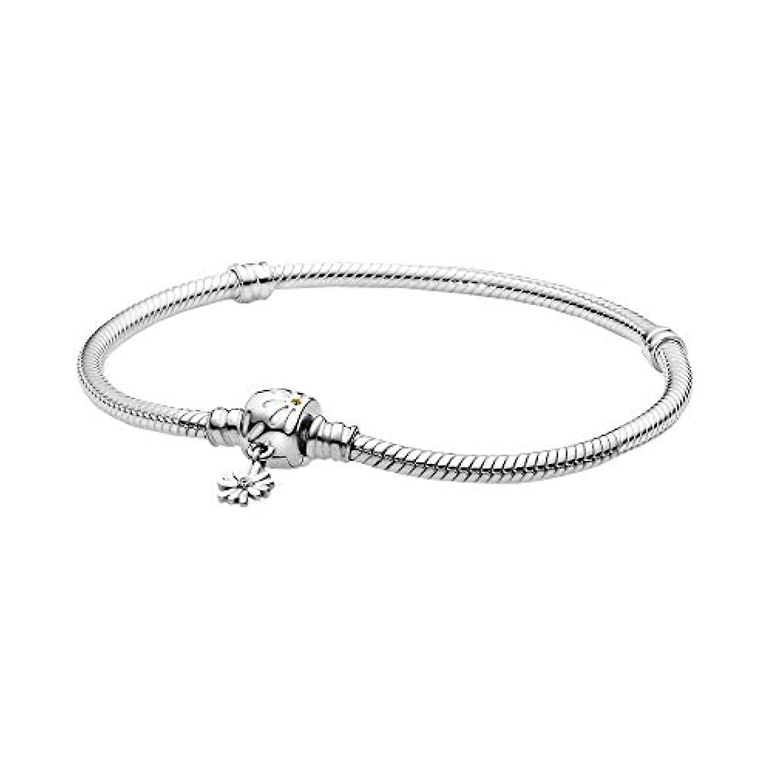 Pandora Moments Gänseblümchen-Blumenverschluss Schlangenkette Armband 20 cm