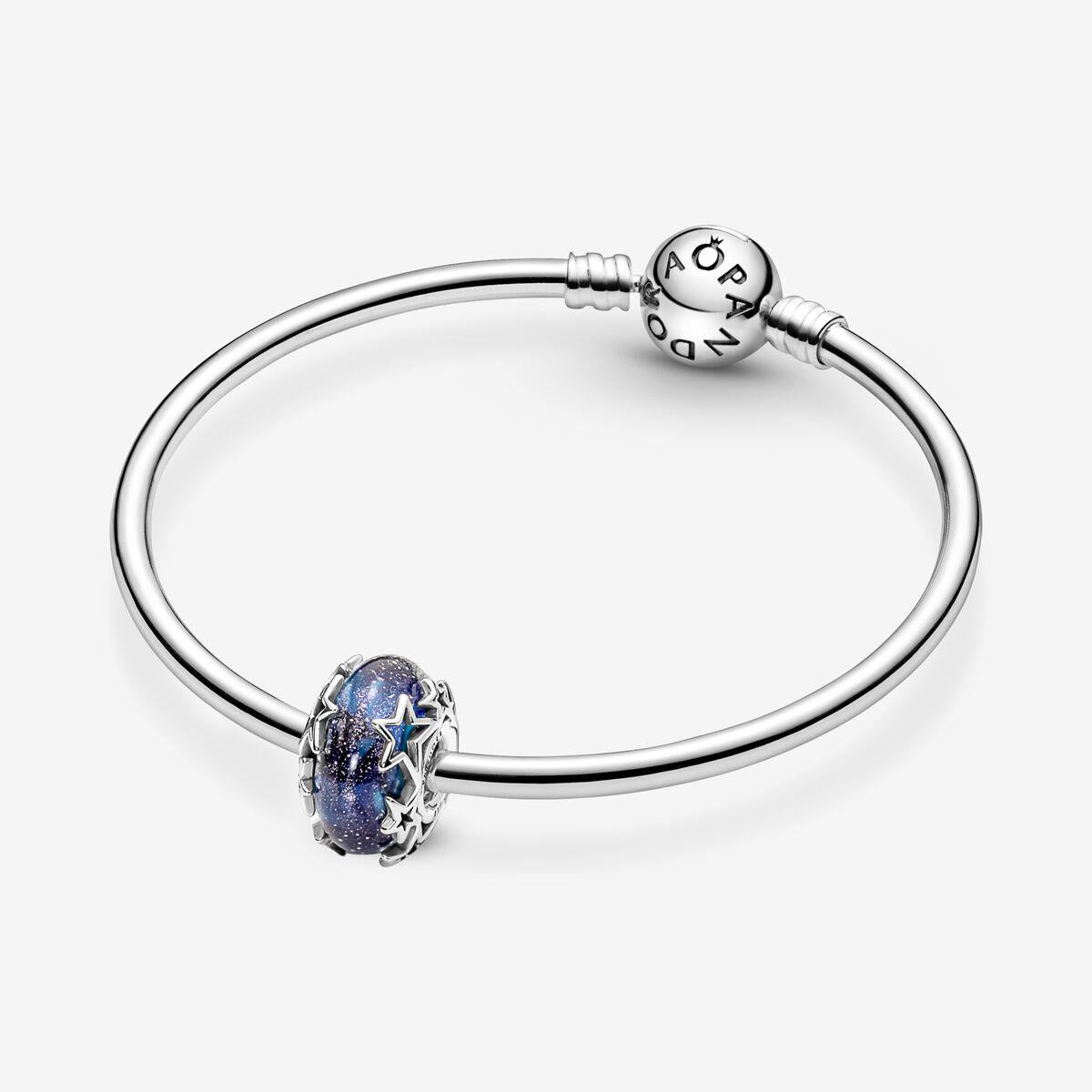 Pandora Galaxy Blue & Star Murano Charm