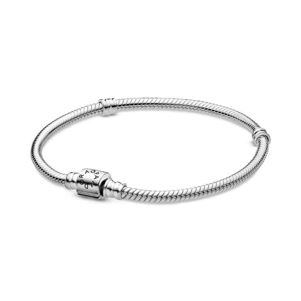 Pandora Moments Barrel Verschluss Schlangenkette Armband 19 cm