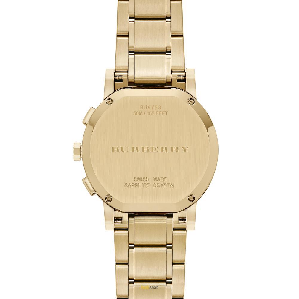 Burberry BU9753 Die City Goldton Edelstahl Damenuhr