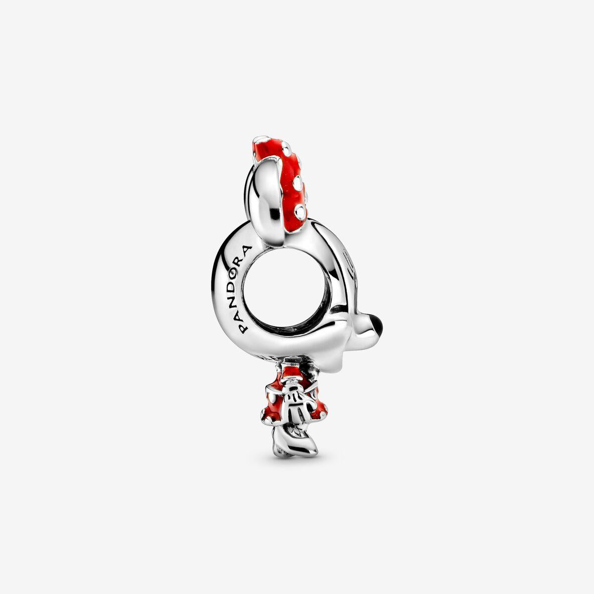 Pandora Disney Minnie Maus Gepunktetes Kleid & Schleifen-Charm