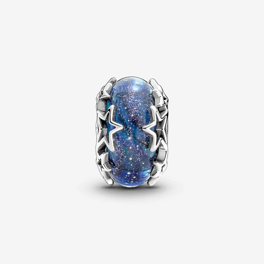 Pandora Galaxy Blue & Star Murano Charm