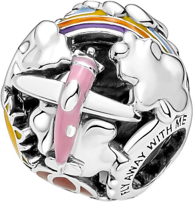 Pandora Fly Away Rainbow Sky & Travel Charm