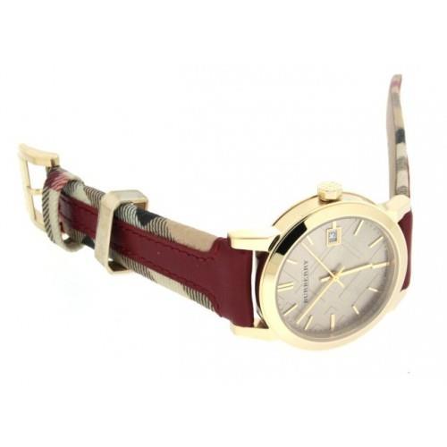 Burberry BU9017 Haymarket Gold Tone Women's Watch