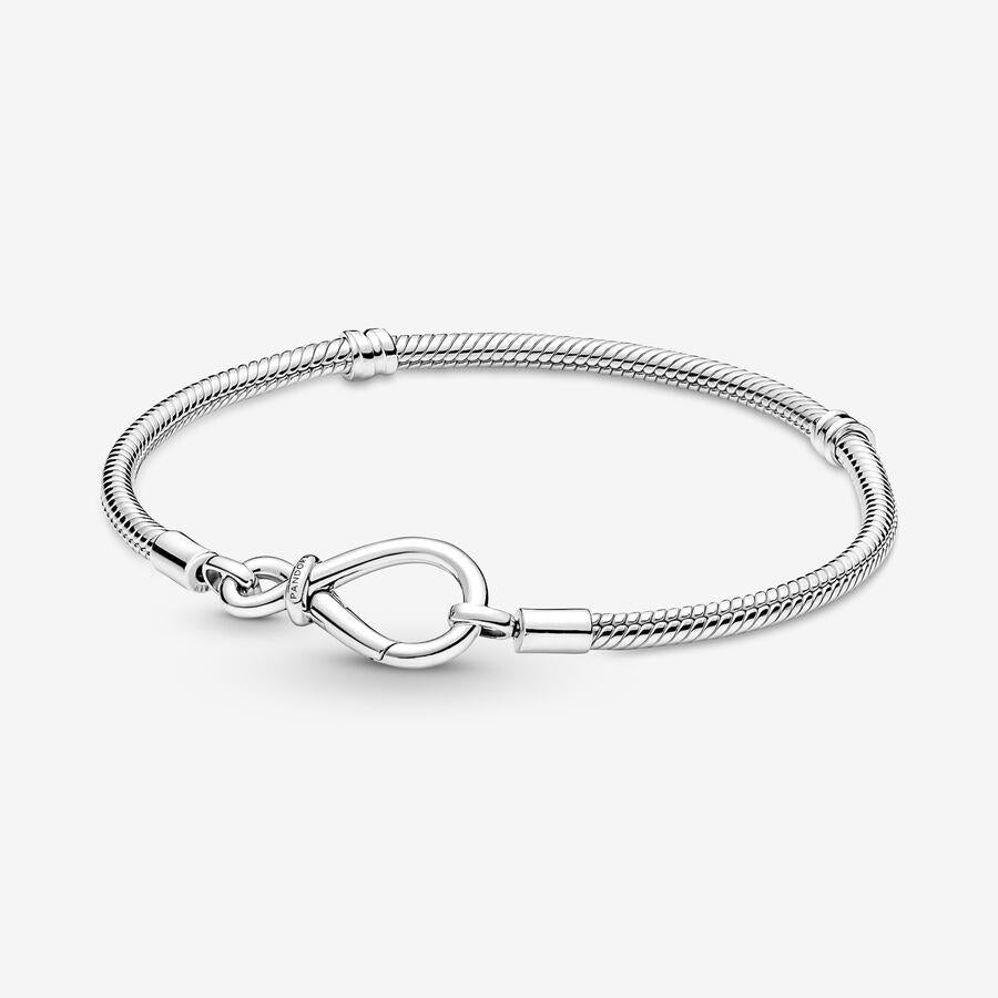 Pandora Moments Unendlichkeitsknoten Schlangenkette Armband18 cm