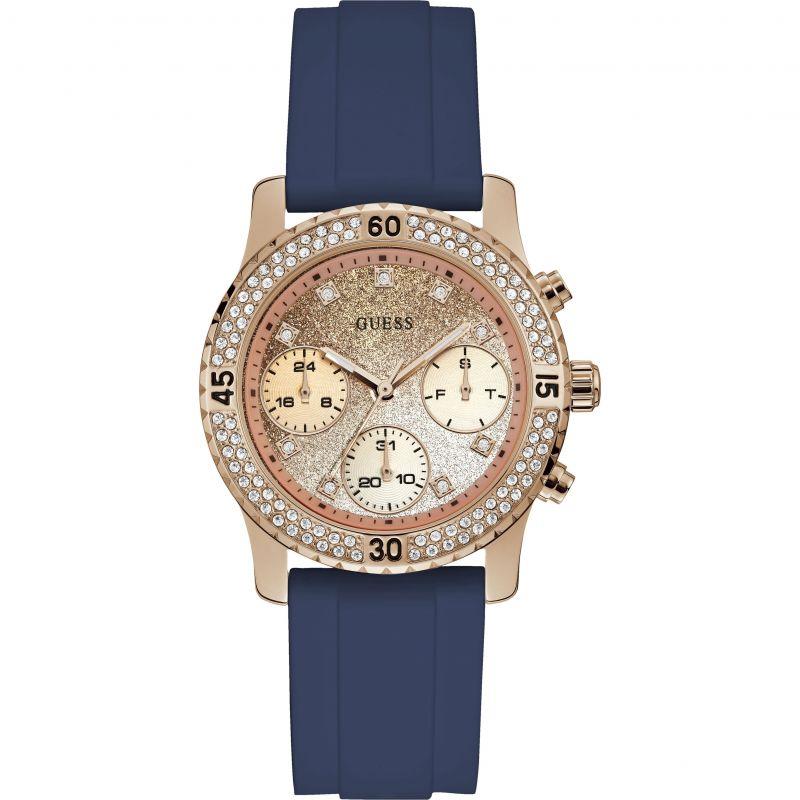 Guess W1098L6 Confetti Glitter Zifferblatt Damen Uhr