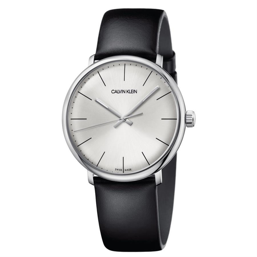 Calvin Klein K8M211C6 High Noon Quarz Herren Uhr mit silbernem Zifferblatt