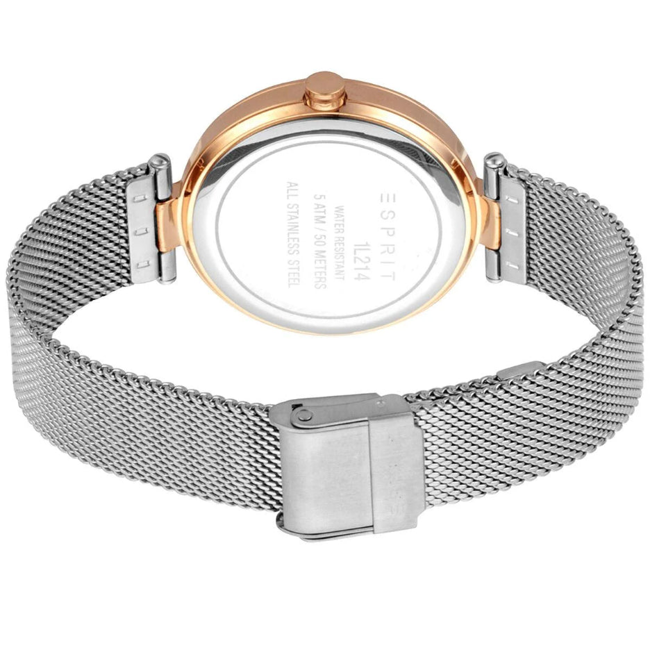 Esprit ES1L214M0095 Damenarmbanduhr mit grauem Mesh-Armband