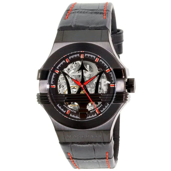 MASERATI R8821108008 AUTOMATIK SCHWARZES Zifferblatt  Edelstahl Heren Uhr