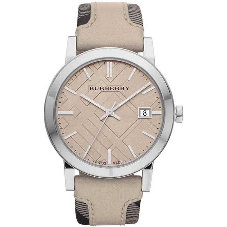 Burberry BU9021 Creme Zifferblatt Damenuhr