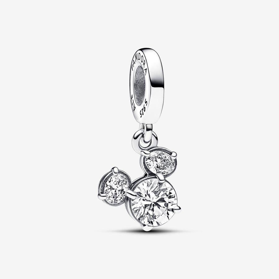 Pandora Disney Mickey Maus Funkelnde Kopfsilhouette-Anhänger-Charm