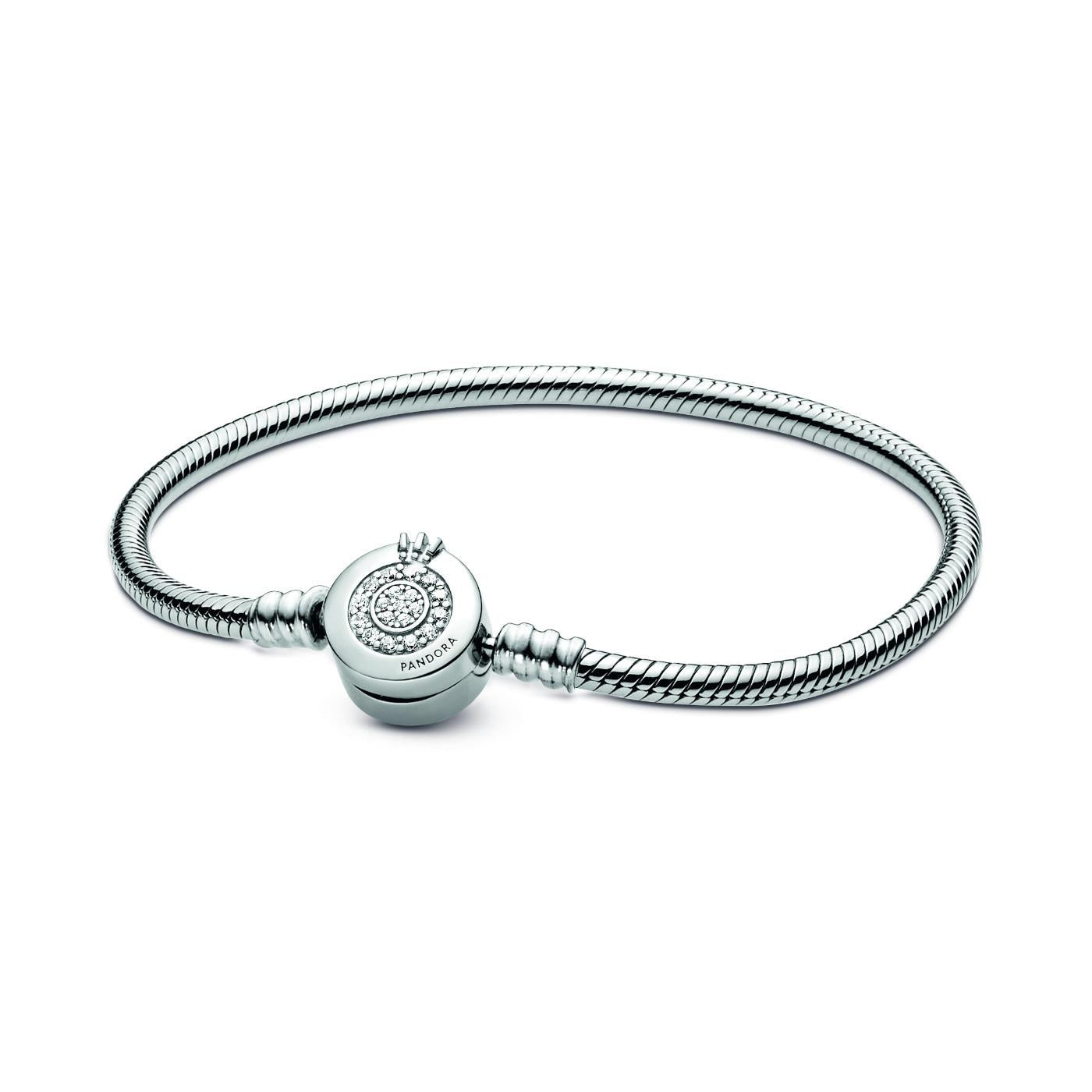 Pandora Schlangenkette Sterlingsilber Armband 19 cm