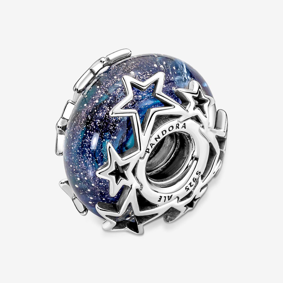 Pandora Galaxy Blue & Star Murano Charm