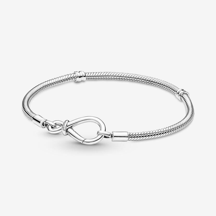 Pandora Moments Unendlichkeitsknoten Schlangenkette Armband 17 cm