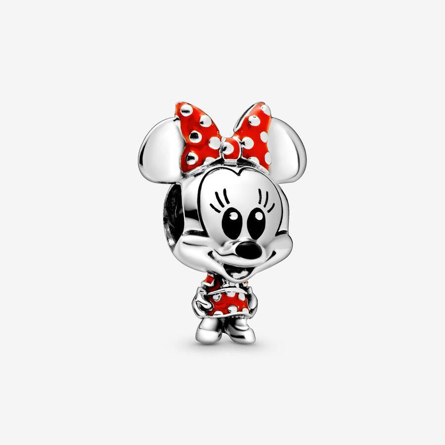 Pandora Disney Minnie Maus Gepunktetes Kleid & Schleifen-Charm