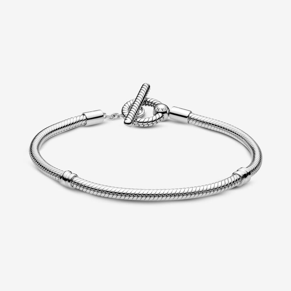 Pandora Moments T-Riegel Schlangenkette Armband 19 cm