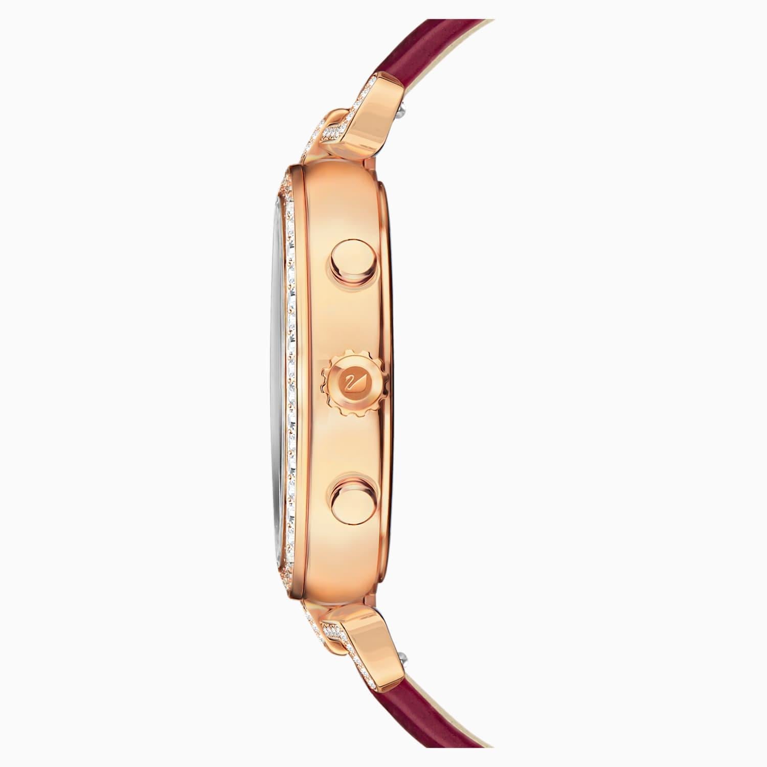 Swarovski 5416701 Era Journey Dunkelrotes Roségold Tone PVD Damenuhr