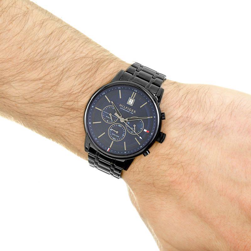 Tommy Hilfigerc Chronograph Black/Blue Men's Watch
