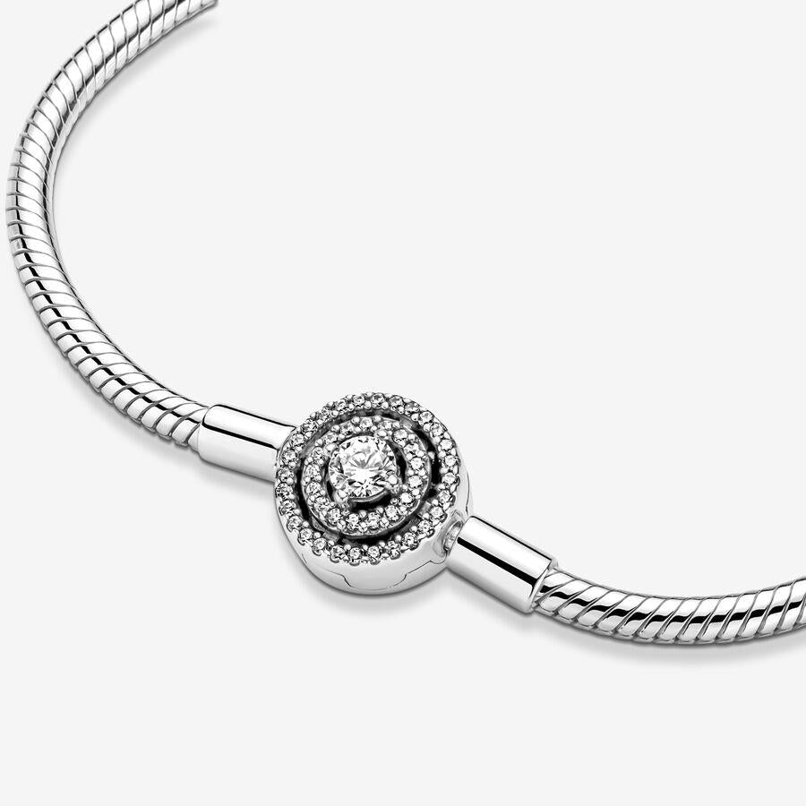 Pandora Moments Halo Schlangenkette Armband 17 cm