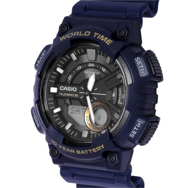 Casio AEQ-110W-2AVDF Analog-Digital Quarz Herrenuhr