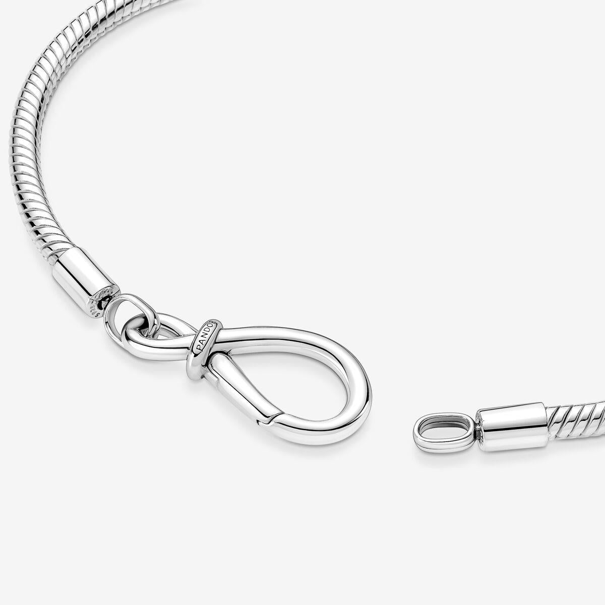 Pandora Moments Unendlichkeitsknoten Schlangenkette Armband 17 cm