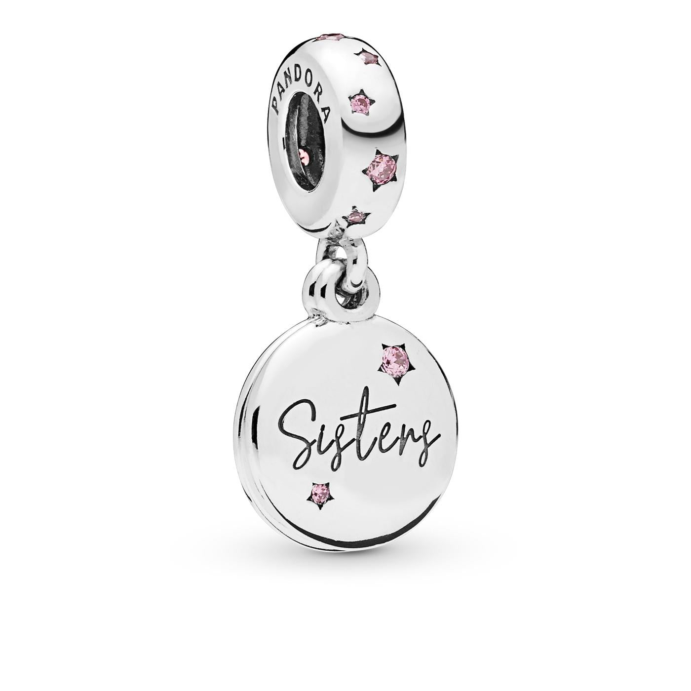 Pandora Moments 925 Sterling Silber Schwestern-Charm