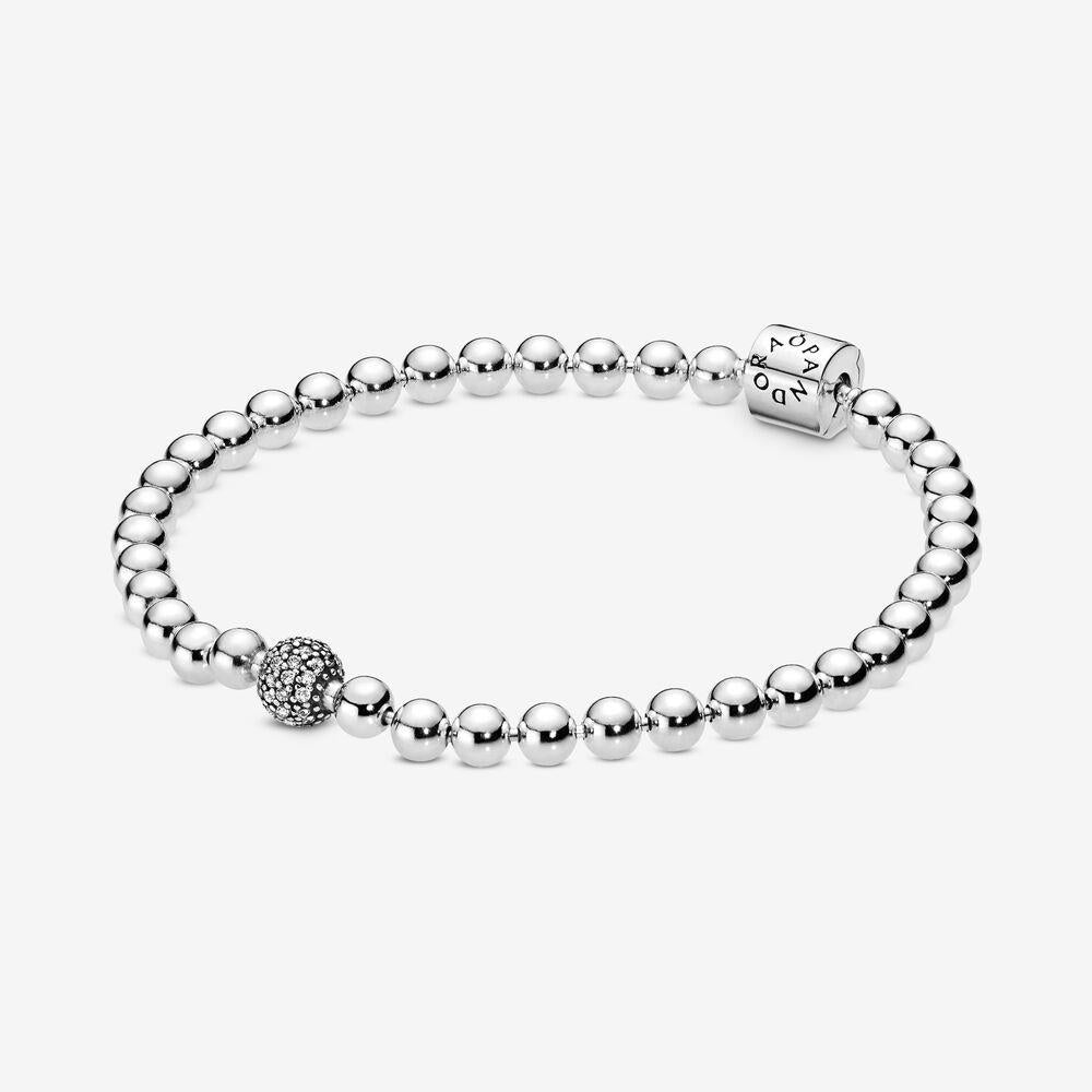 Pandora Beads & Pavé Bracelet 21 cm