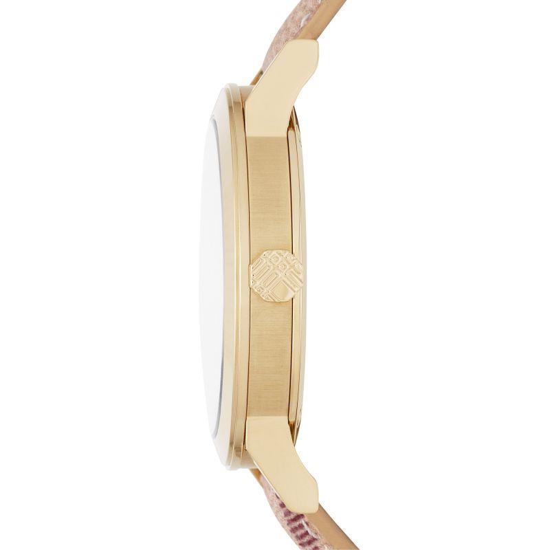 Burberry BU9026 Die City Champagner Zifferblatt Check Armband Damen Uhr