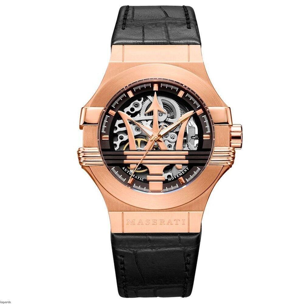 Maserati R8821108002 Potenza Automatic Black/Skeleton Dial Men's Watch