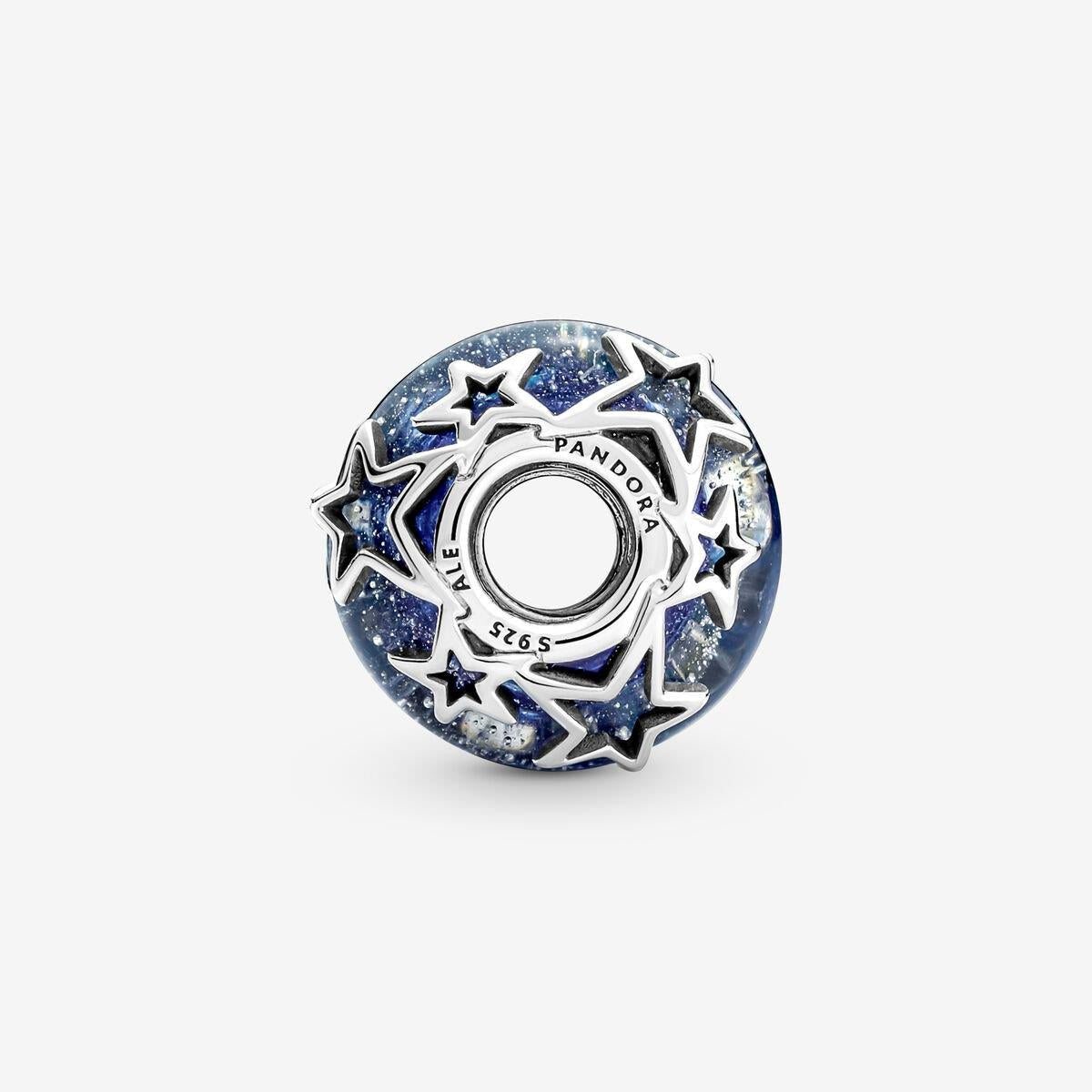 Pandora Galaxy Blue & Star Murano Charm