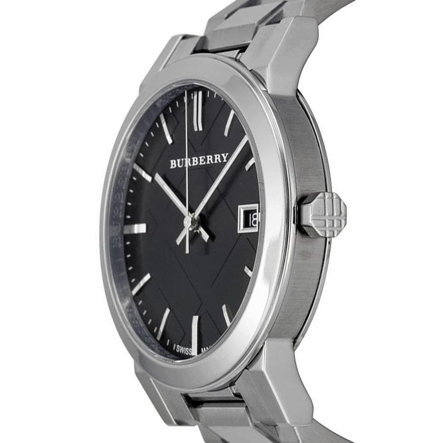 Burberry BU9001 Schwarzes Zifferblatt  Edelstahl Unisex Uhr