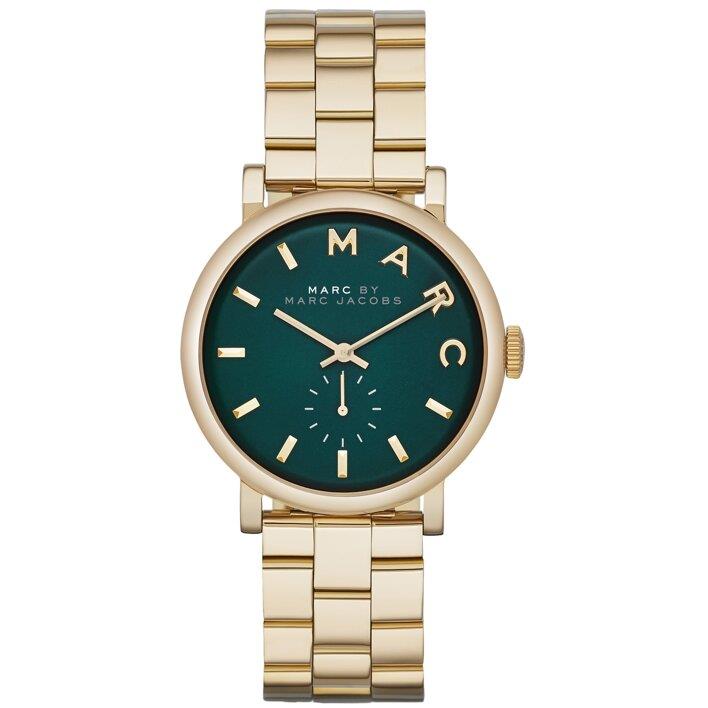 Marc Jacobs MBM3245 Baker Grün Zifferblatt Gold-Ton Damen Uhr