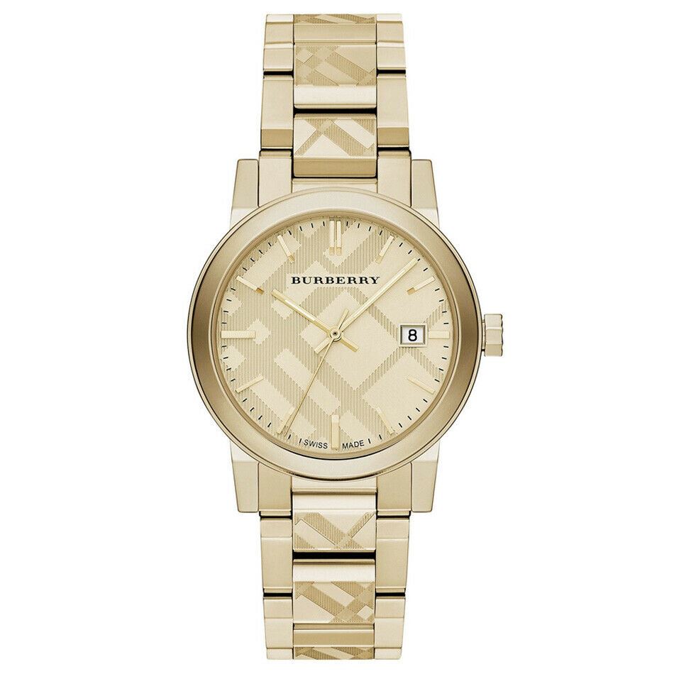 Burberry BU9038 Schweizer Gold-Ionen plattiert Edelstahl Damen Uhr