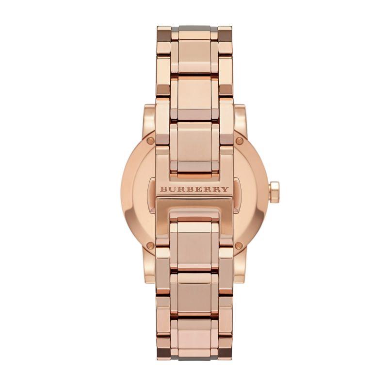 Burberry BU9135 Braun Roségold Analog Quarz Damen Uhr