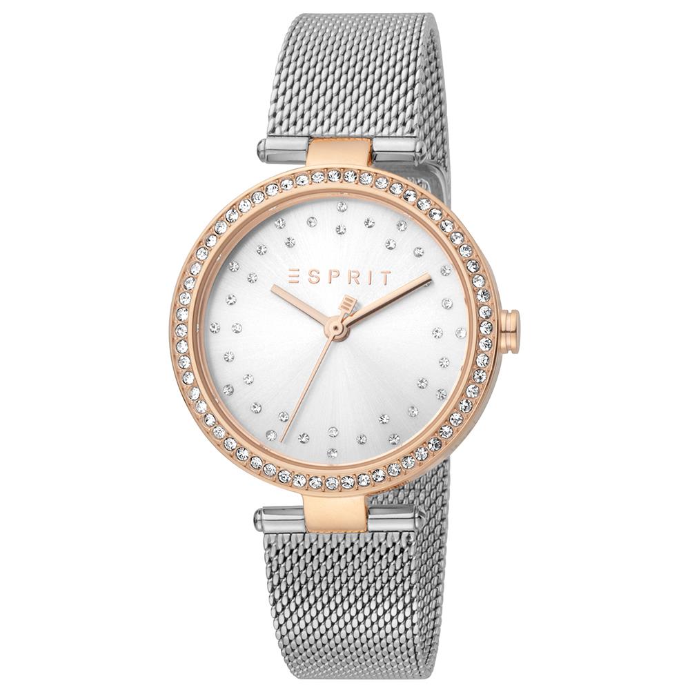 Esprit ES1L199M0075 Damenarmband Uhr mit grauem Mesh-Armband