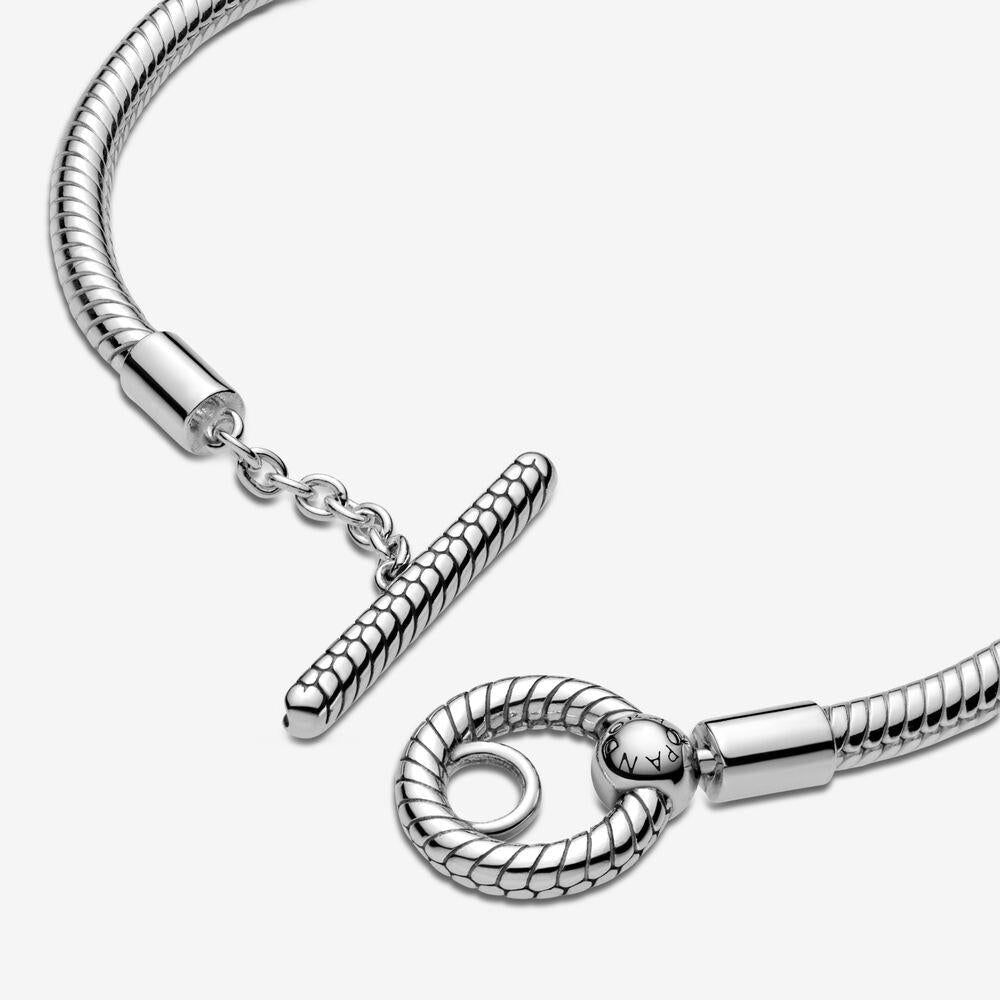 Pandora Moments T-Riegel Schlangenkette Armband 17 cm