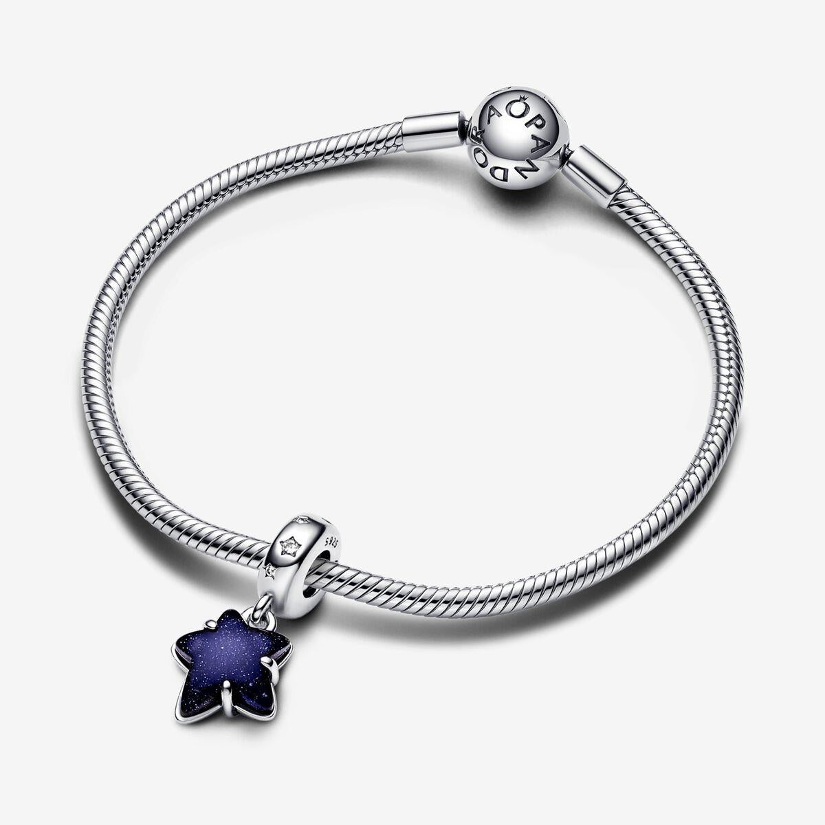 Pandora Himmelsgalaxie Stern Murano Anhänger-Charm