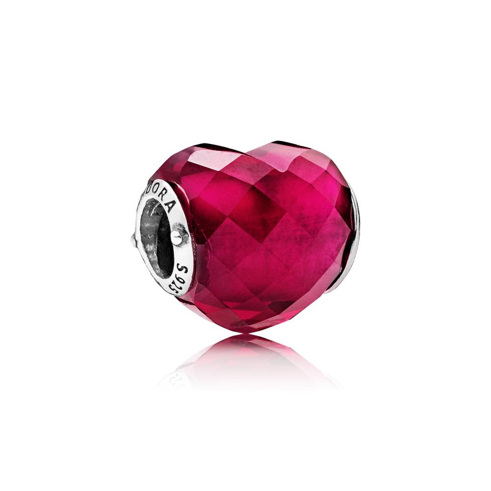 Pandora 796563nfr Fuchsia Pink Heart Charm