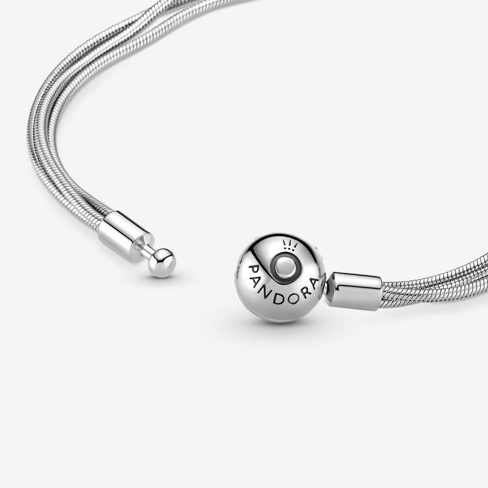 Pandora Moments Mehrreihiges Schlangen-Gliederarmband Size 23