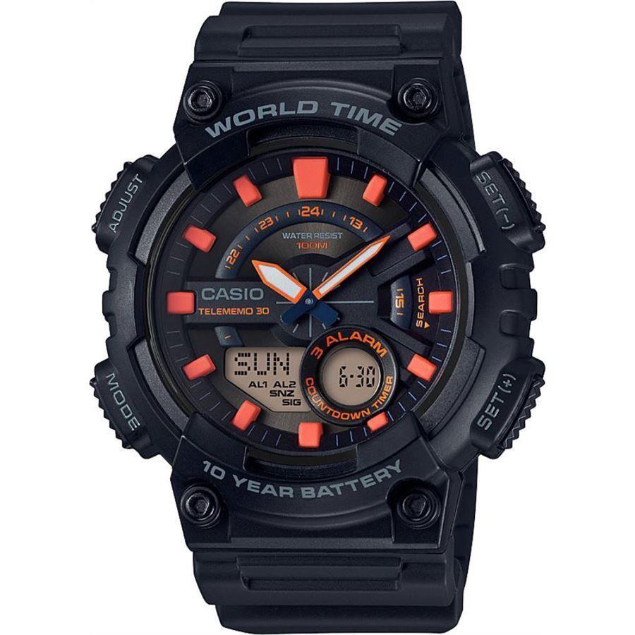 Casio AEQ-110W-1A2VDF Standart Kollektion Digitale Herrenuhr